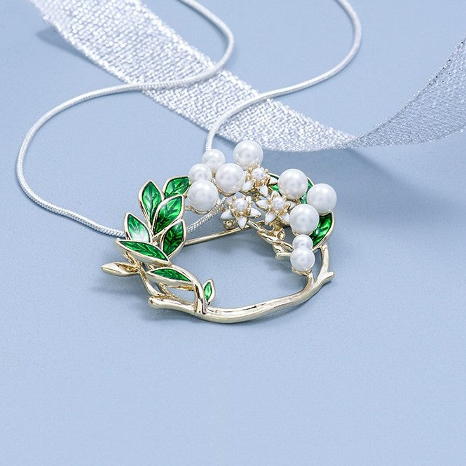 Gardenia Flower Women's Brooch Accessories Pins-Tajade