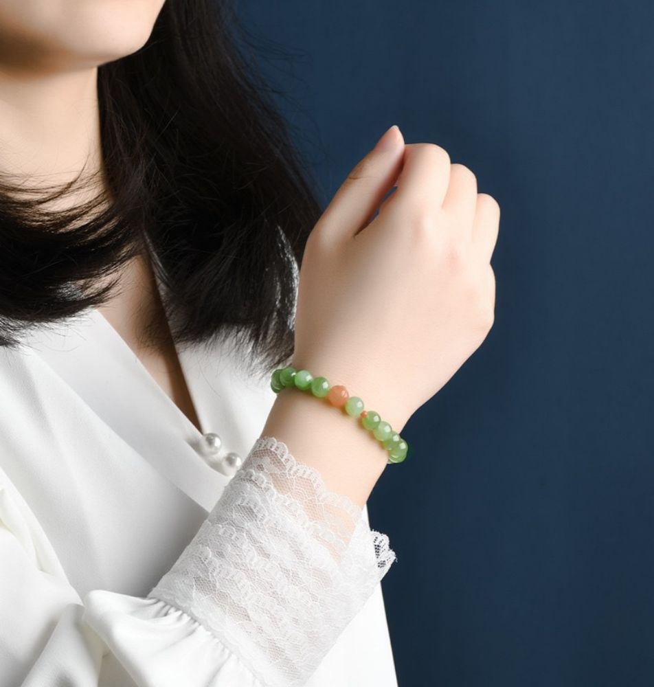 Hetian Jade Jasper Bracelet-Tajade