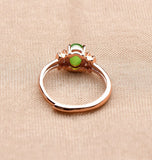 Hetian jade jasper water drop ring inlaid with 925 silver jade ring-Tajade
