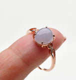 Jade Ice Bottom Violet Jade Ring Wedding Ring-Tajade