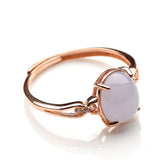 Jade Ice Bottom Violet Jade Ring Wedding Ring-Tajade