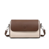 Tajade 2023 Women's Genuine Leather Cylinder Messenger Bucket Bag