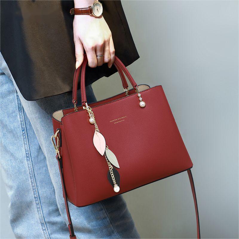 Tajade 2023 high-end leather women's Messenger portable shoulder bag