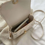 Tajade Lace Flower Woven Saddle Straw Bag