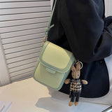 Tajade Mini Soft Leather Messenger Shoulder Small Square Bag