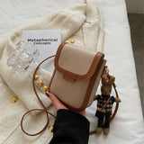 Tajade Mini Soft Leather Messenger Shoulder Small Square Bag