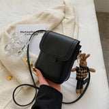 Tajade Mini Soft Leather Messenger Shoulder Small Square Bag