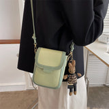 Tajade Mini Soft Leather Messenger Shoulder Small Square Bag