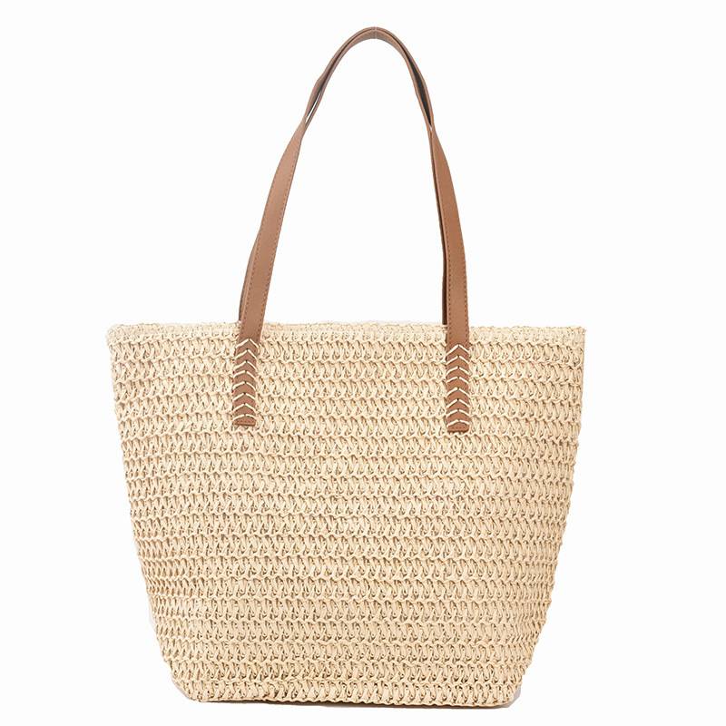 Tajade Trendy Woven Straw Beach Bag