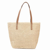 Tajade Trendy Woven Straw Beach Bag