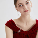 Tajade Women's Crystal Brooch Ballerina Princess Clip