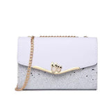 Tajade women's messenger genuine leather owl accessory chain small square bag