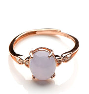 Jade Ice Bottom Violet Jade Ring Wedding Ring-Tajade