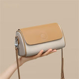 Tajade 2023 Leather Messenger Cylinder Bucket Pillow Bag