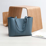 Tajade 2023 women's leather large-capacity commuting shoulder tote bag