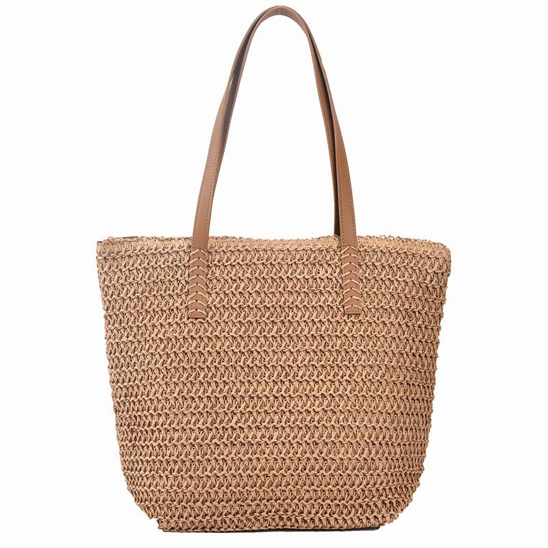 Tajade Trendy Woven Straw Beach Bag